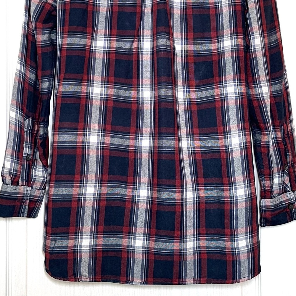 Abercrombie & Fitch Plaid Flannel Shirt, Size S Oversized Lumberjack Grunge Y2K - Picture 6 of 12